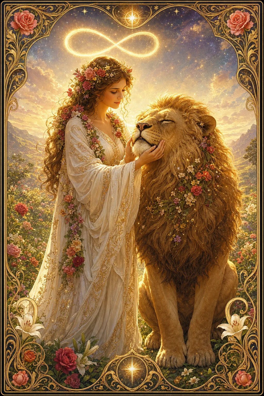 Strength tarot card