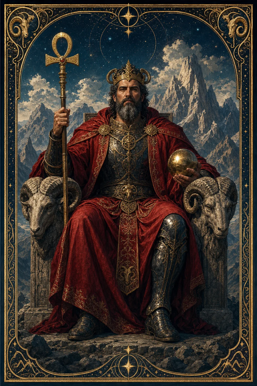 The Emperor tarot card
