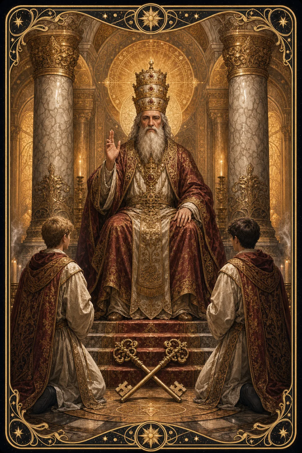 The Hierophant tarot card