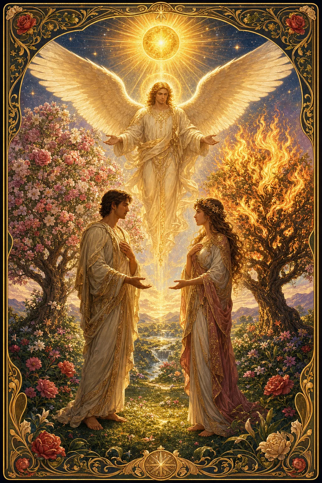 The Lovers tarot card