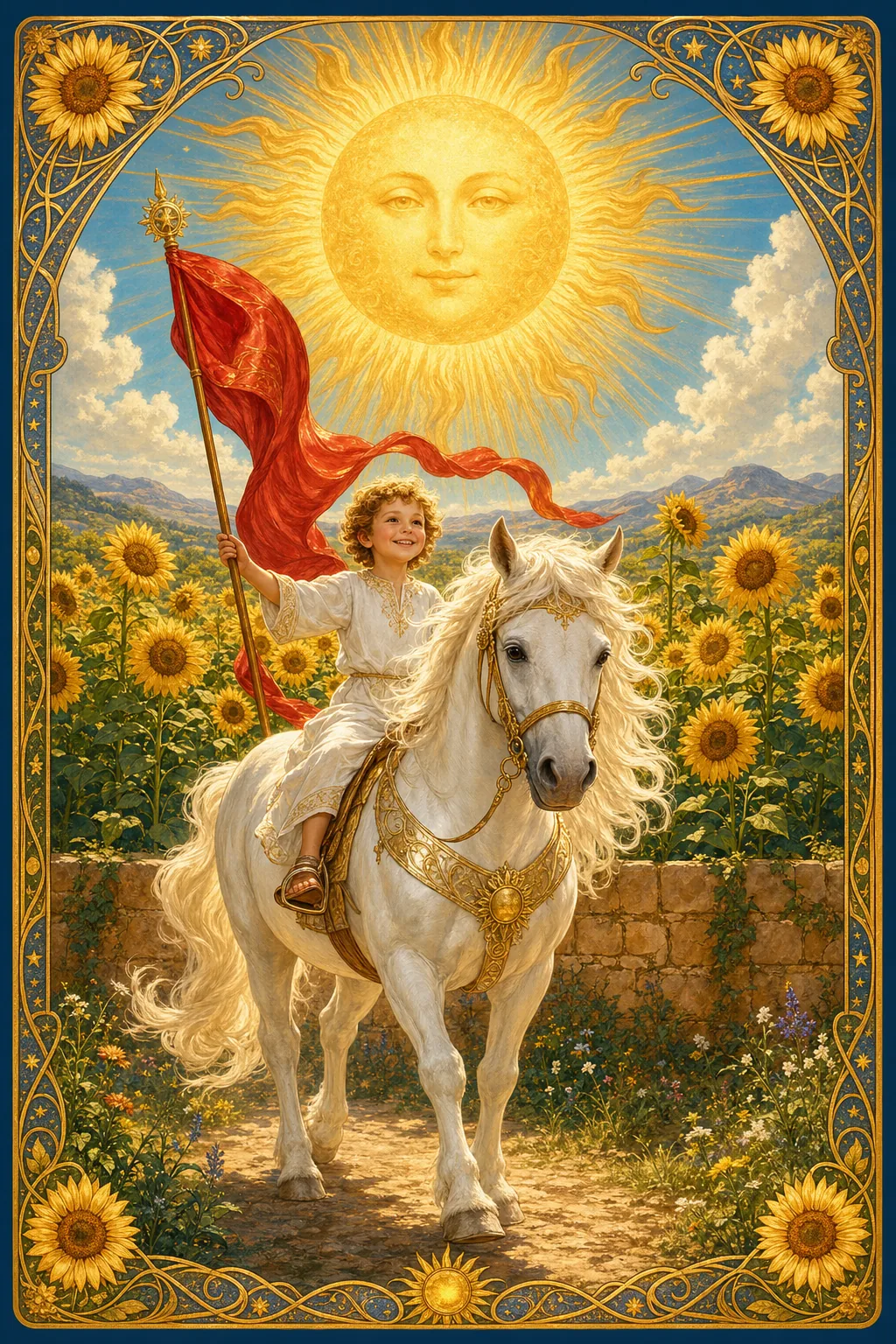The Sun tarot card